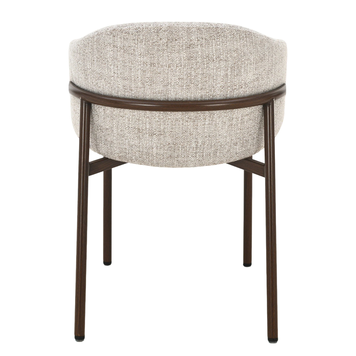 Yuna Stoel - Beige - Walnoot