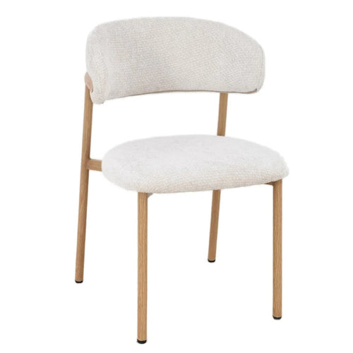 Sora Stoel - Ecru Chenille - Naturel