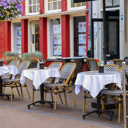 Marceille Terrasstoel – Zwart/Wit