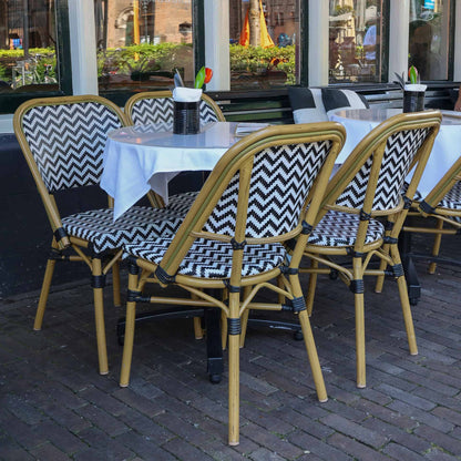 Marceille Terrasstoel – Zwart/Wit