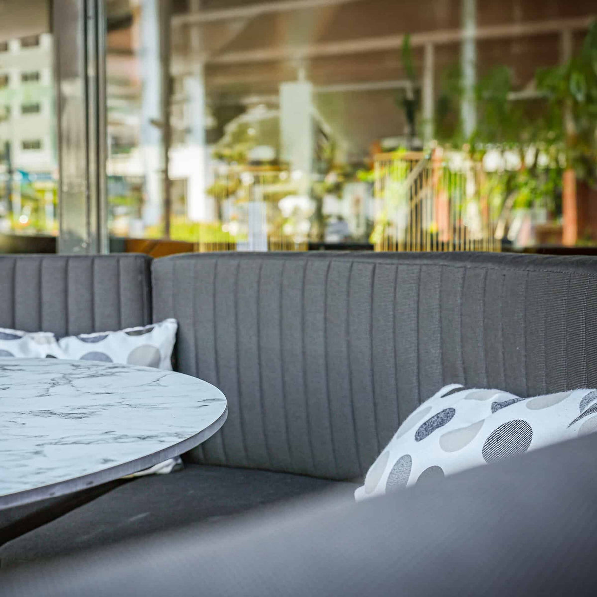 Roma Terrasbank – Rond Large – Zwart