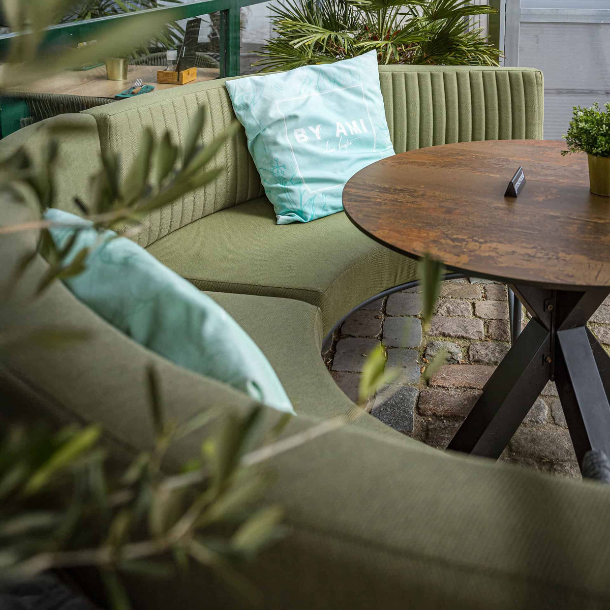 Roma Terrasbank – Rond Large – Groen