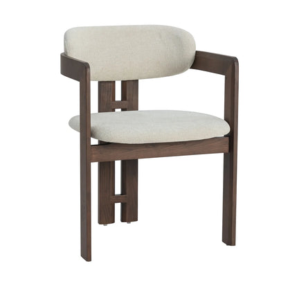 Julia Stoel - Walnoot - Beige