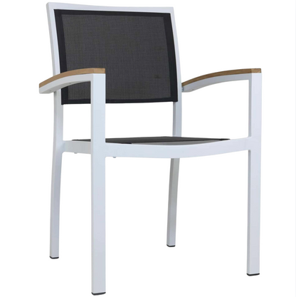 Cody Armstoel – Wit/Zwart Textileen