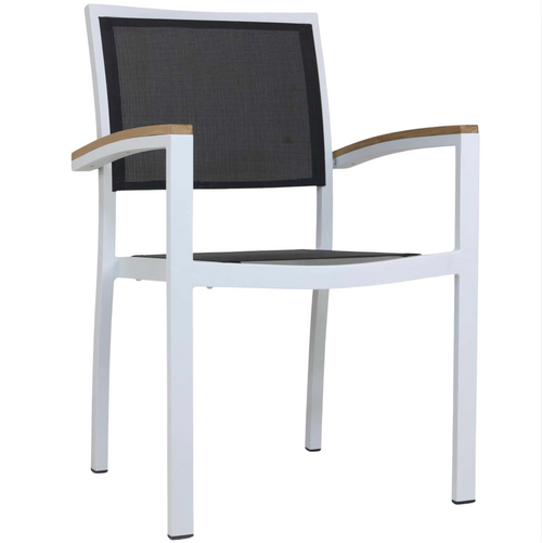 Cody Armstoel – Wit/Zwart Textileen
