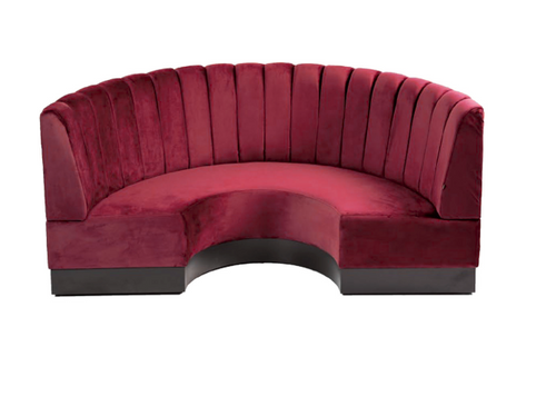 Wandbank Luxe banen Rond