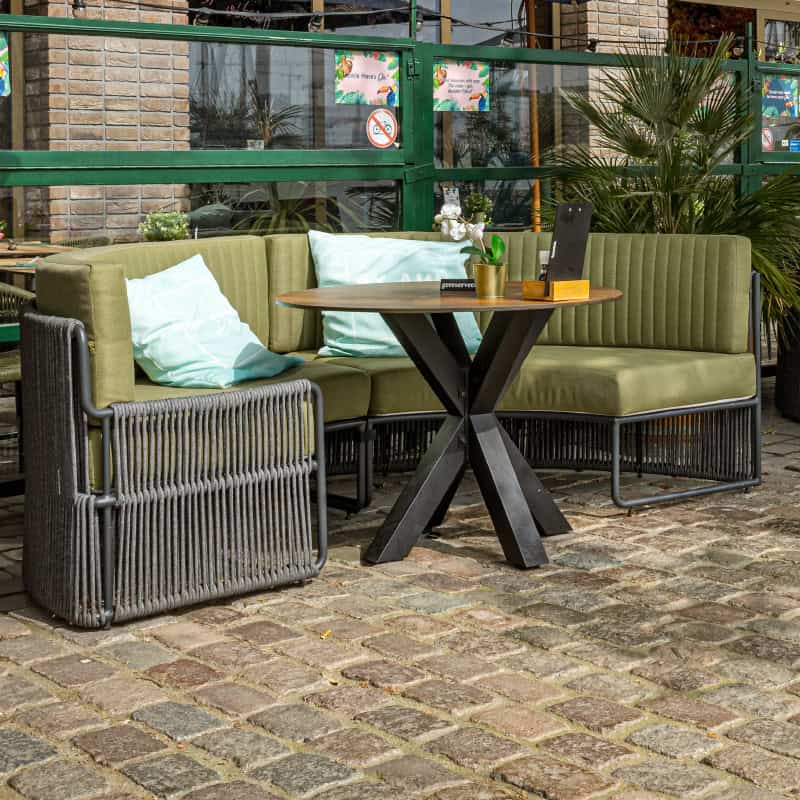 Roma Terrasbank – Rond Small – Groen